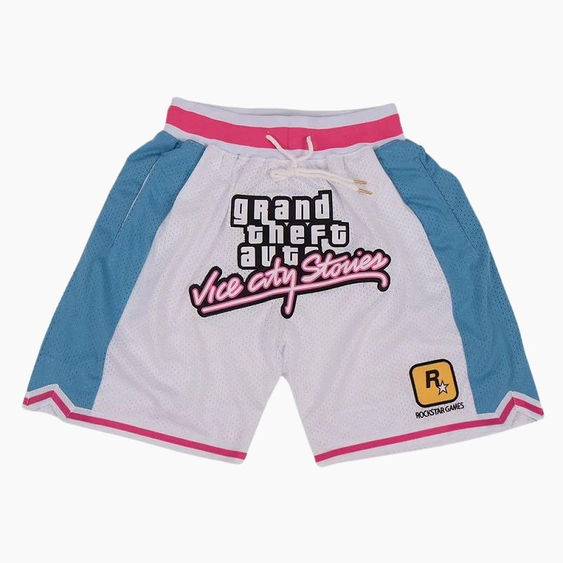 Short Y2K &#39;Vice City&#39; blue