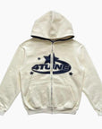 Y2K '4Tune' Cream Hoodie