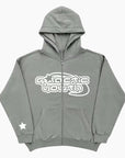 Y2K 'Galactic Youth' Grey Hoodie