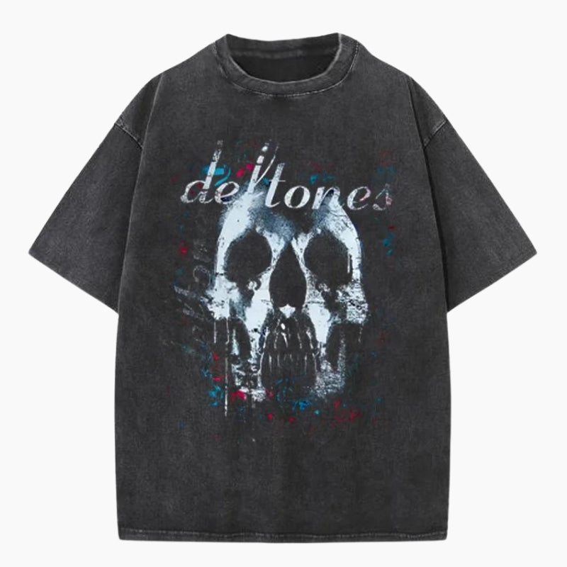 Y2K &#39;Deftones Skull&#39; T-Shirt