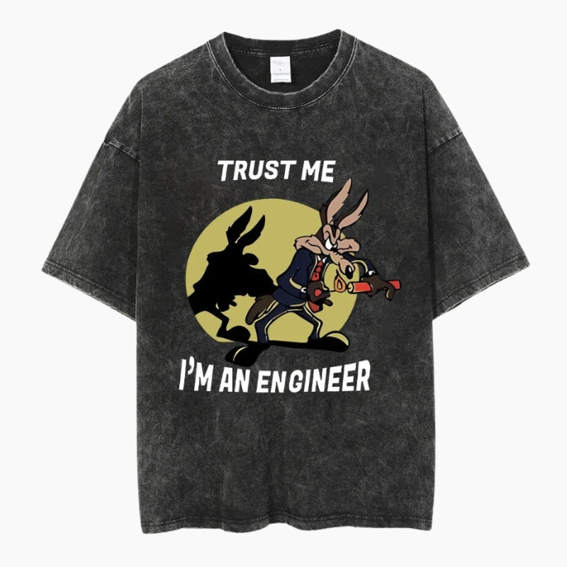 Y2K &#39;Trust Me Engineer&#39; T-Shirt