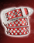 Red Rhinestone Belt