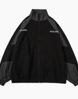 Y2K Jacket 'Black Gray Block'