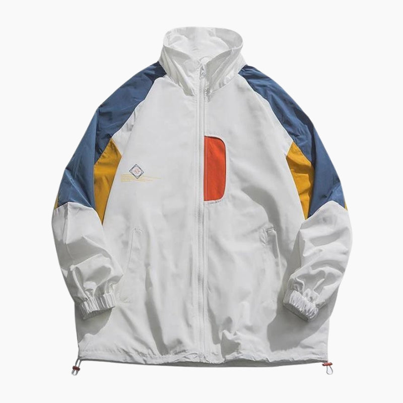 Y2K &#39;Colorblock Fusion&#39; Jacket