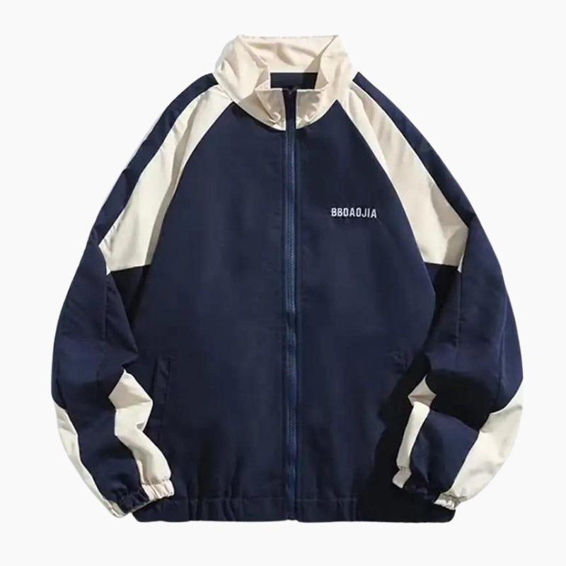 Y2K &#39;Navy Block&#39; Jacket