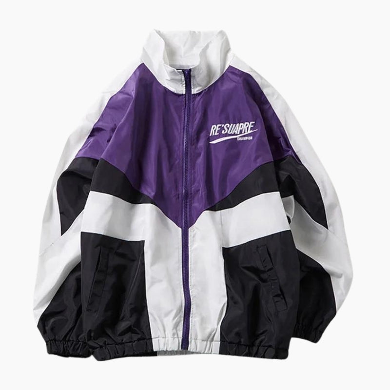 Y2K &#39;Retro Sport&#39; Purple Jacket