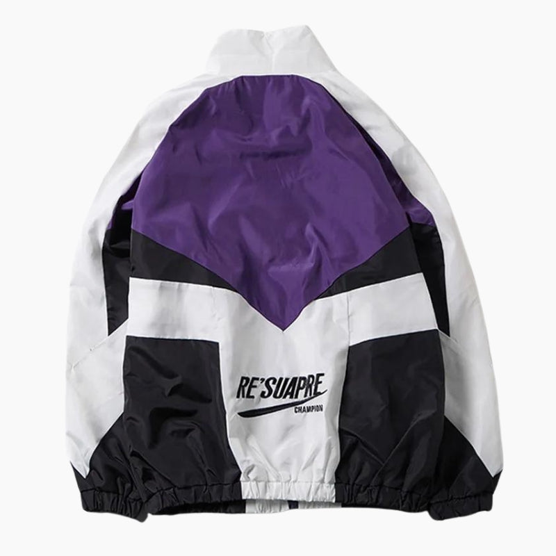 Y2K &#39;Retro Sport&#39; Purple Jacket